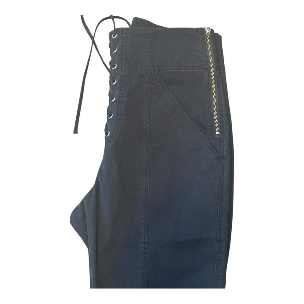 A.L.C Black Lace-Up High Rise Skinny Pants Size 4 - Picture 7 of 11
